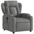 Massage Recliner Chair Dark Grey Fabric