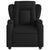 Massage Recliner Chair Black Fabric