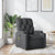 Massage Recliner Chair Dark Grey Fabric