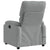 Massage Recliner Chair Light Grey Fabric