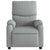 Massage Recliner Chair Light Grey Fabric