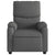 Massage Recliner Chair Dark Grey Fabric