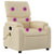 Massage Recliner Chair Cream Fabric