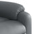 Massage Recliner Chair Grey Faux Leather