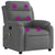 Massage Recliner Chair Dark Grey Fabric