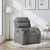 Massage Recliner Chair Dark Grey Fabric