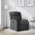 Massage Recliner Chair Dark Grey Fabric