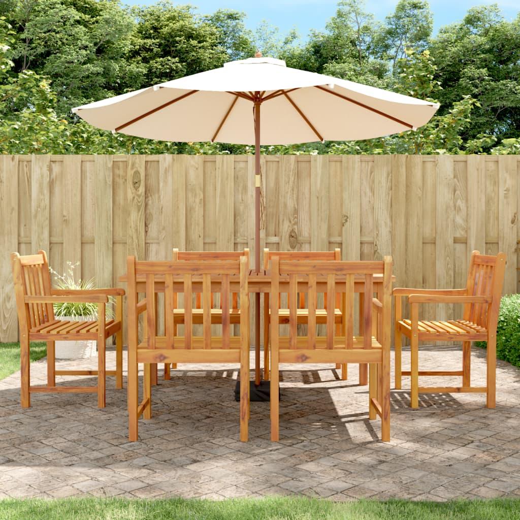 Garden Chairs 6 pcs 56x55.5x90 cm Solid Wood Acacia