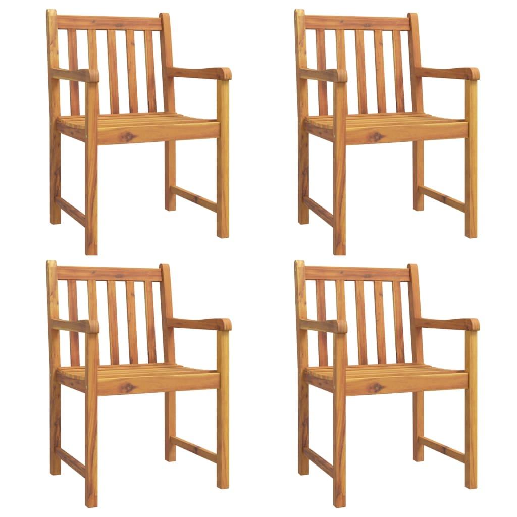 5 Piece Garden Dining Set Solid Wood Acacia