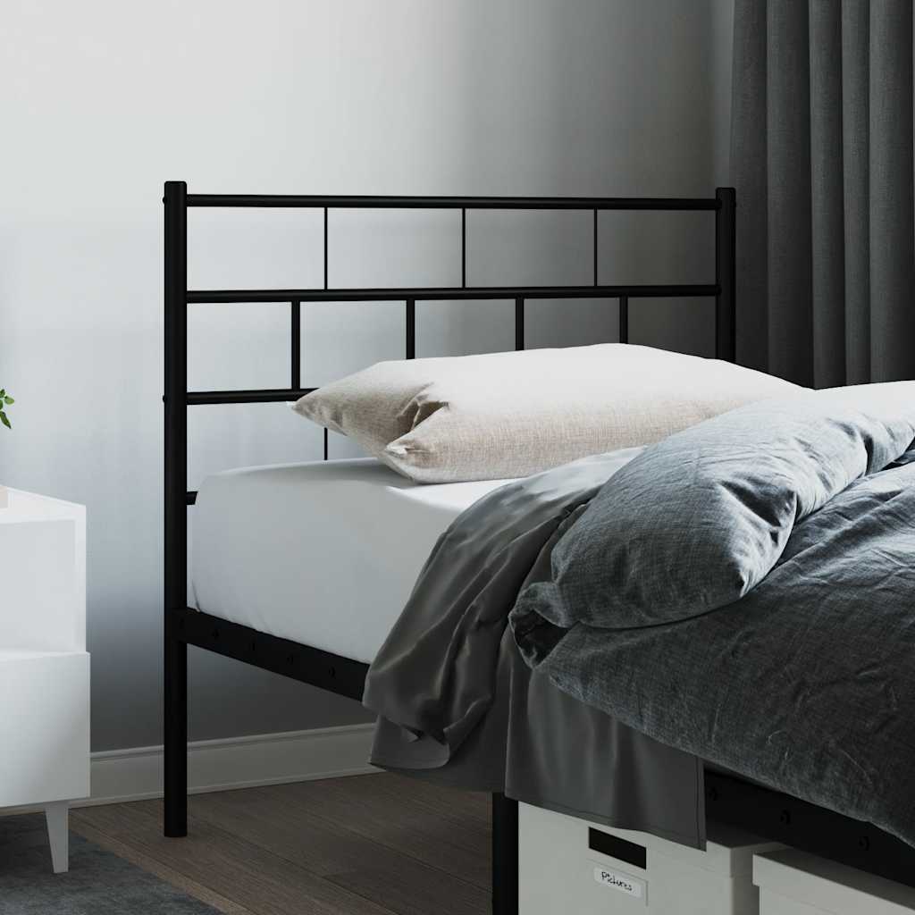 Metal Replace Headboard Black 107 cm