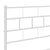 Metal Bed Frame without Mattress with Headboard White 150x200 cm