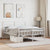 Metal Bed Frame without Mattress with Footboard White 150x200 cm