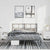 Metal Bed Frame without Mattress with Headboard Black 135x190 cm