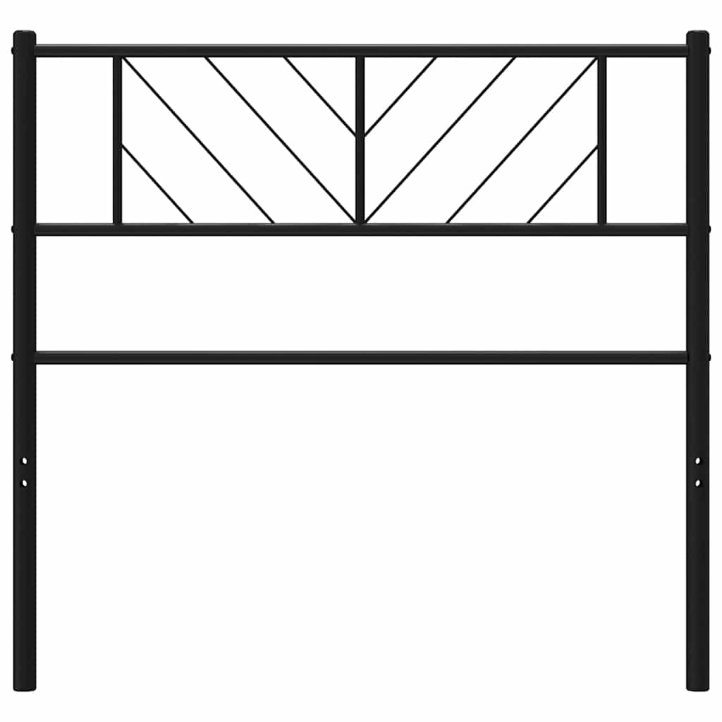 Metal Replace Headboard Black 107 cm