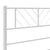 Metal Bed Frame without Mattress with Footboard White 135x190 cm