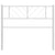 Metal Headboard White 107 cm King Single