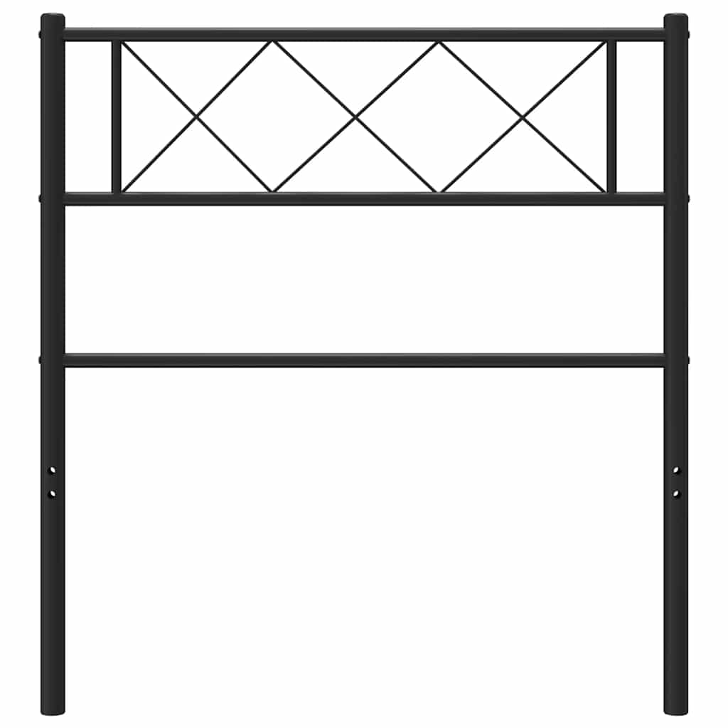 Metal Replace Headboard Black 107 cm