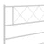 Metal Bed Frame without Mattress with Headboard White 135x190 cm