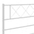 Metal Bed Frame without Mattress with Headboard White 150x200 cm