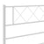 Metal Bed Frame without Mattress with Footboard White 135x190 cm