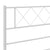 Metal Bed Frame without Mattress with Footboard White 150x200 cm