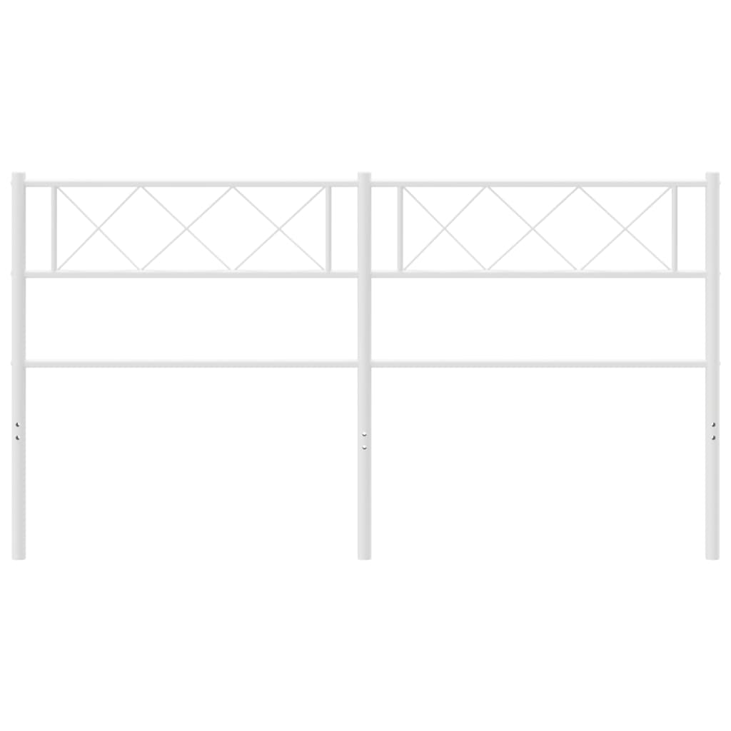 Metal Headboard White 137 cm Double