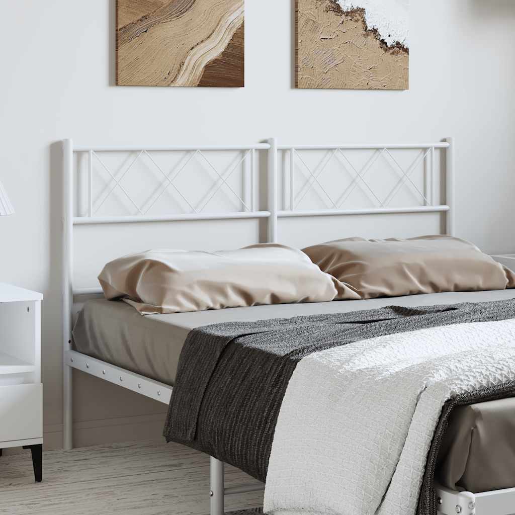 Metal Replace Headboard White 150 cm