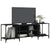 TV Cabinet Black 153x37x50 cm Engineered Wood