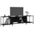 TV Cabinet Black 203x37x50 cm Engineered Wood