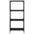 Bookcase 4-Tier Black 59x35x132 cm Engineered Wood