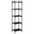 Bookcase 5-Tier Black 40x30x154 cm Engineered Wood