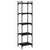 Bookcase 5-Tier Black 40x30x154 cm Engineered Wood