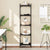 Bookcase 5-Tier Black 40x30x154 cm Engineered Wood