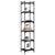 Bookcase 6-Tier Black 40x30x188 cm Engineered Wood