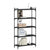 Bookcase 5-Tier Black 80x30x154 cm Engineered Wood