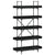 Bookcase 5-Tier Black 100x33x180.5 cm Engineered Wood