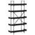 Bookcase 5-Tier Black 100x33x180.5 cm Engineered Wood