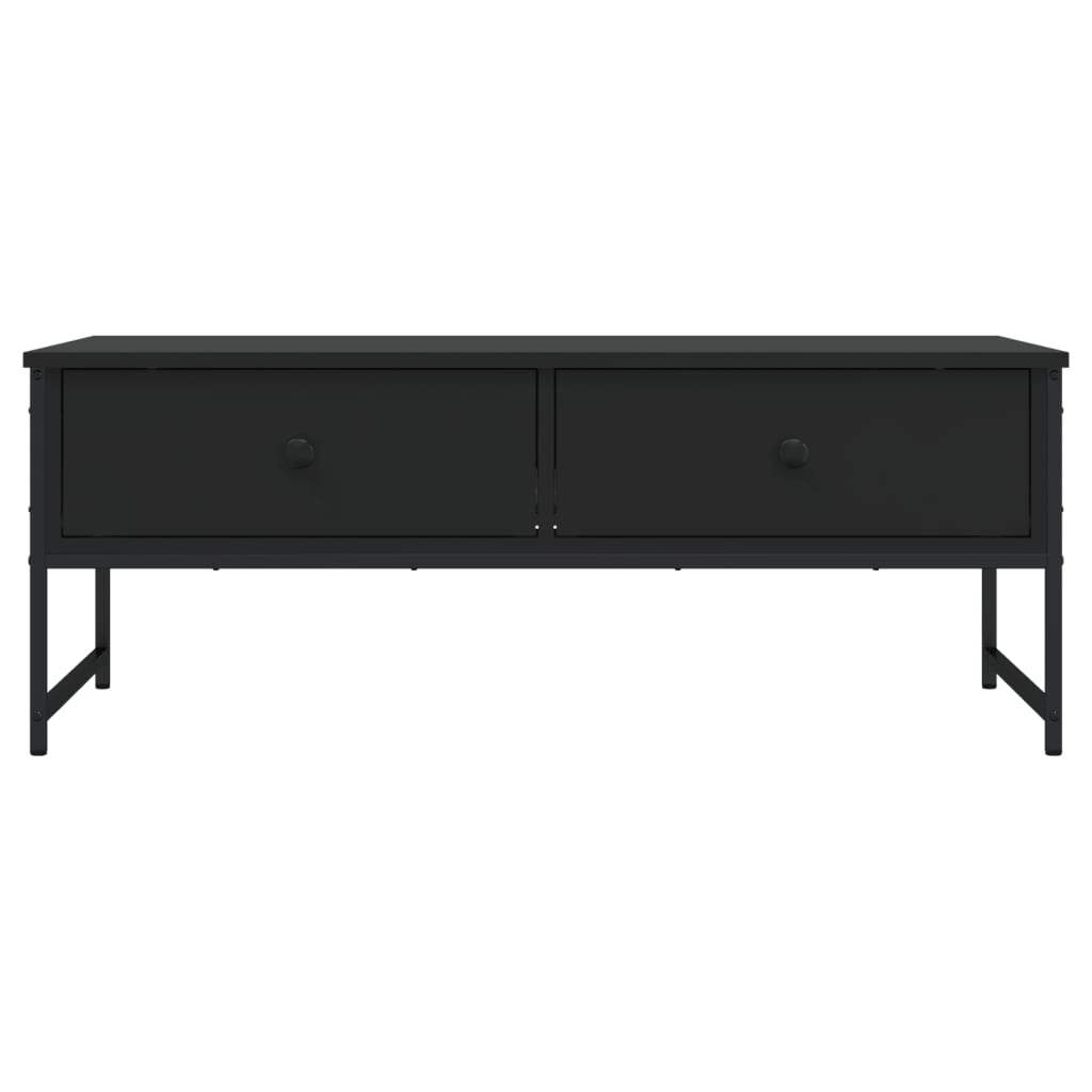 Coffee Table Black 101x49x39.5 cm Engineered Wood