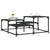 Coffee Table Black 87.5x87.5x40 cm Engineered Wood