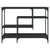 Console Table with Shelves Black 100x35x75 cm