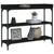 Console Table with Shelves Black 100x30x80 cm