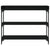 Console Table with Shelves Black 100x30x80 cm