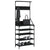 Clothes Rack with Shoe Storage Black 70x34x184 cm