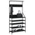 Clothes Rack with Shoe Storage Black 90x34x184 cm