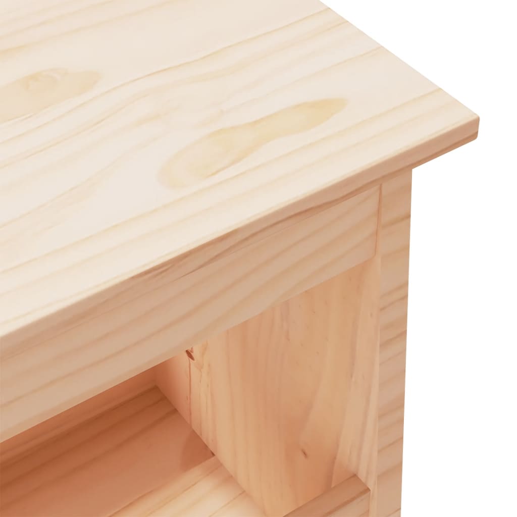 Hall Bench 100x28x45 cm Solid Wood Pine