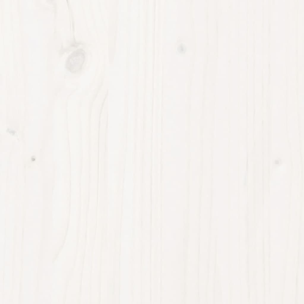 Hall Bench White 100x28x45 cm Solid Wood Pine