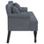 Bench with Cushions Dark Grey 120.5x65x75 cm Velvet