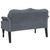 Bench with Cushions Dark Grey 120.5x65x75 cm Velvet