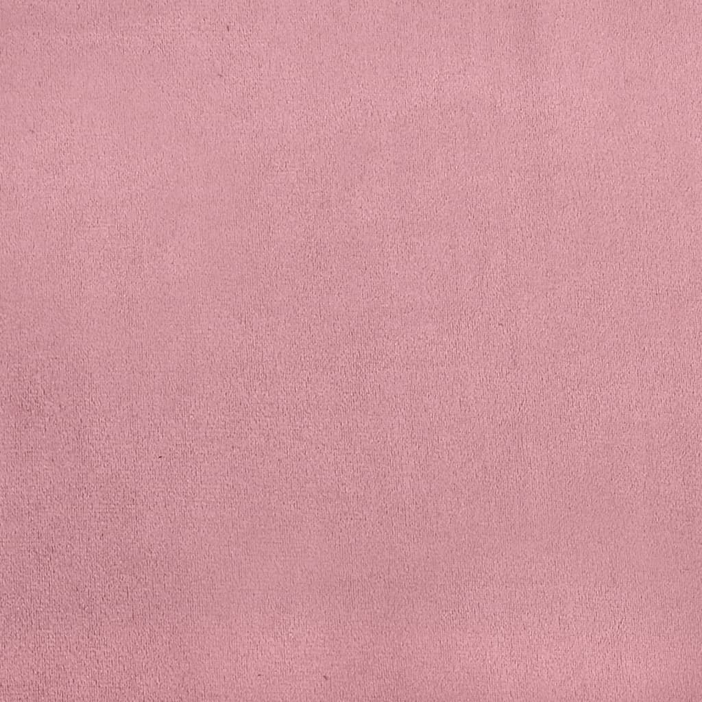 Bench with Cushions Pink 120.5x65x75 cm Velvet