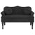 Bench with Cushions Black 120.5x65x75 cm Velvet